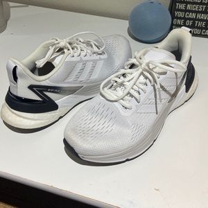 White and black Adidas. size 8.5 women’s